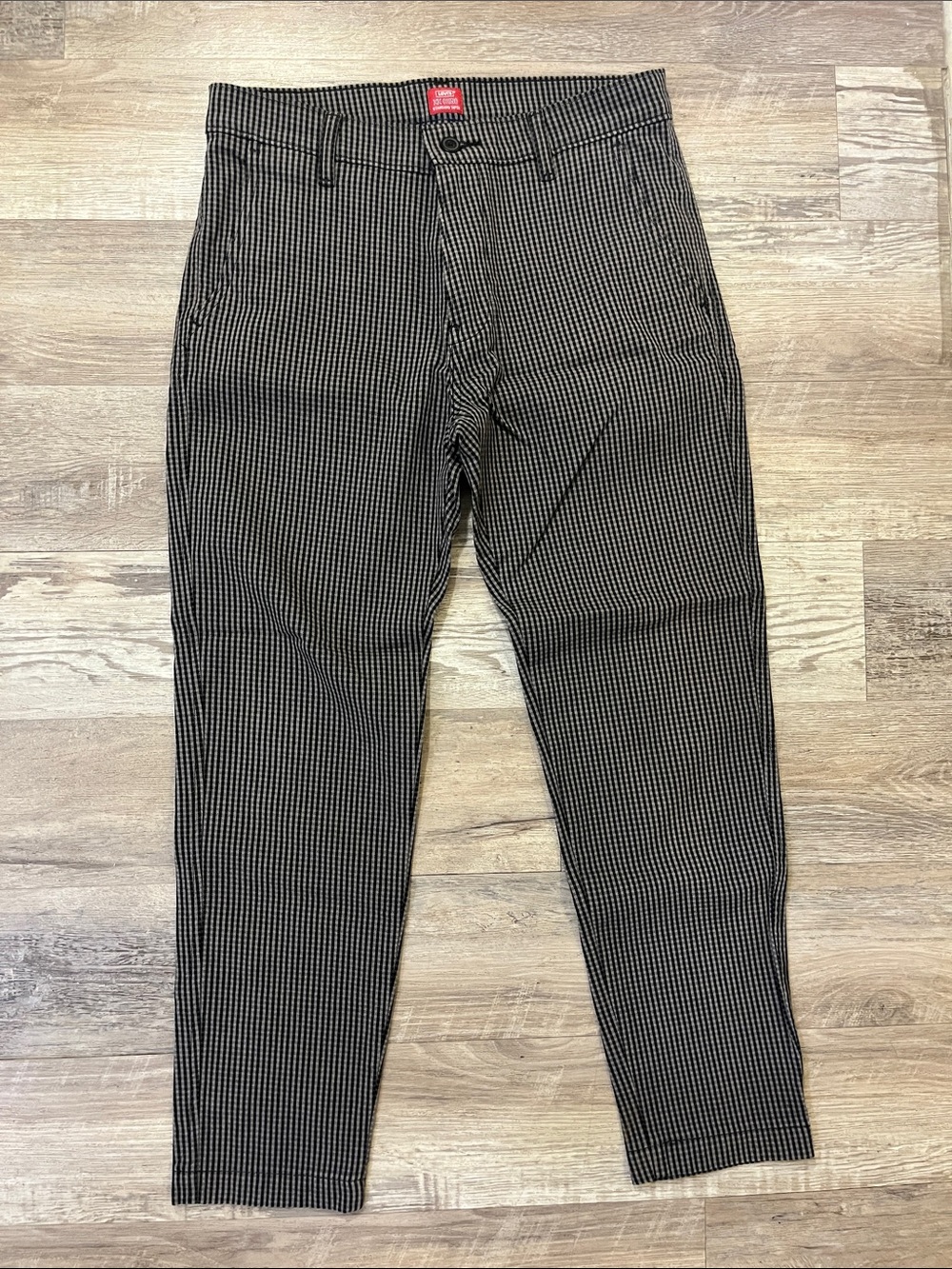 Men's Levi’s Slim Fit Black & White Micro-Check Chino Pants